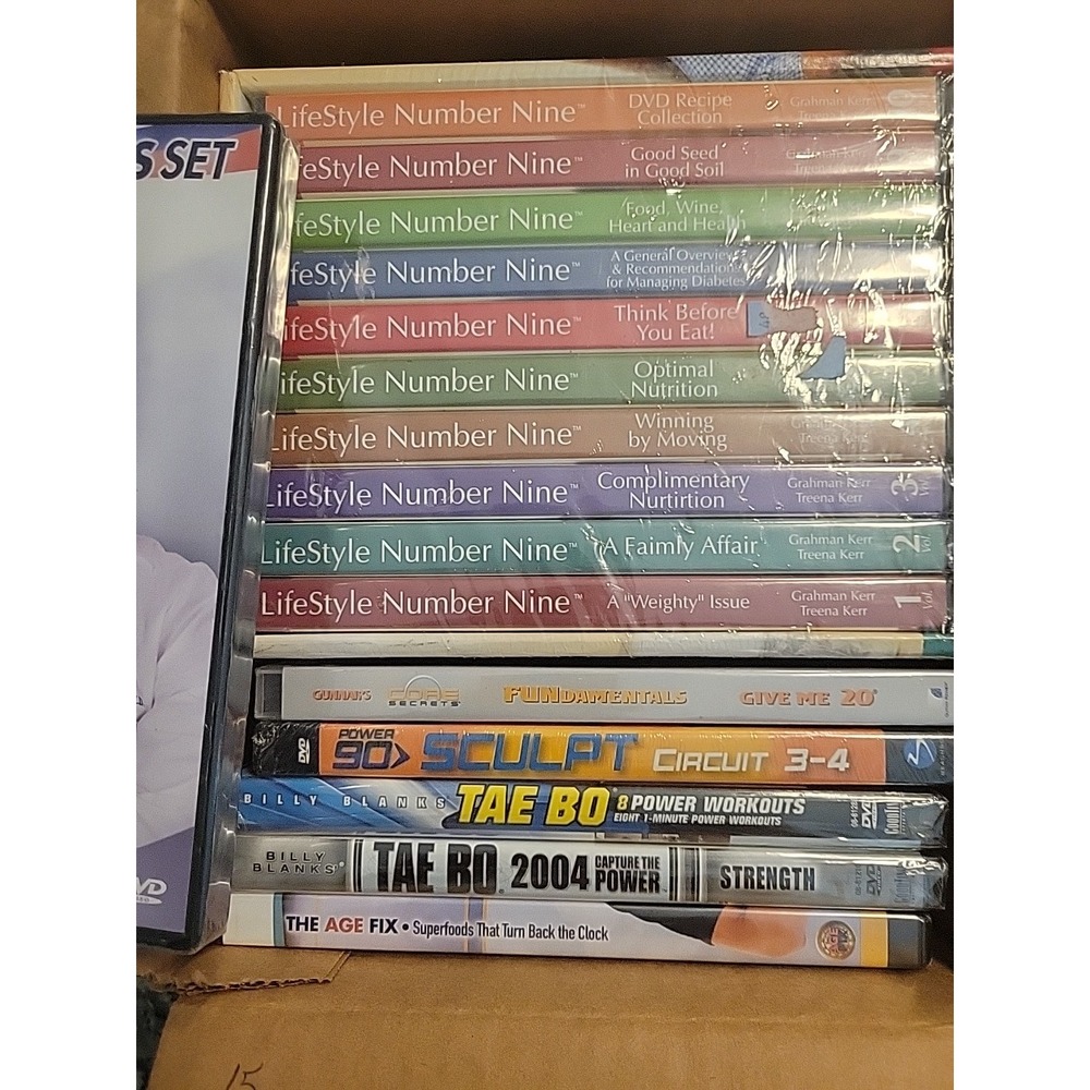 Lot Of Food/Fitness DVDs